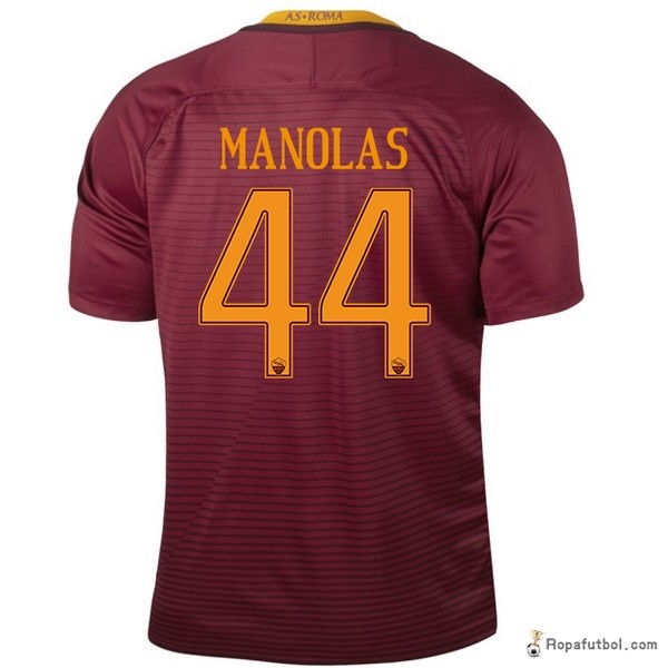 Camiseta As Roma Replica Primera Ropa Manolas 2016/17 Rojo